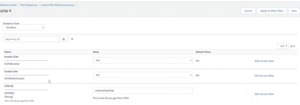 Configure GTM in Business Manager