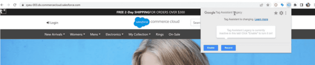 Crome extension tag assistant legacy