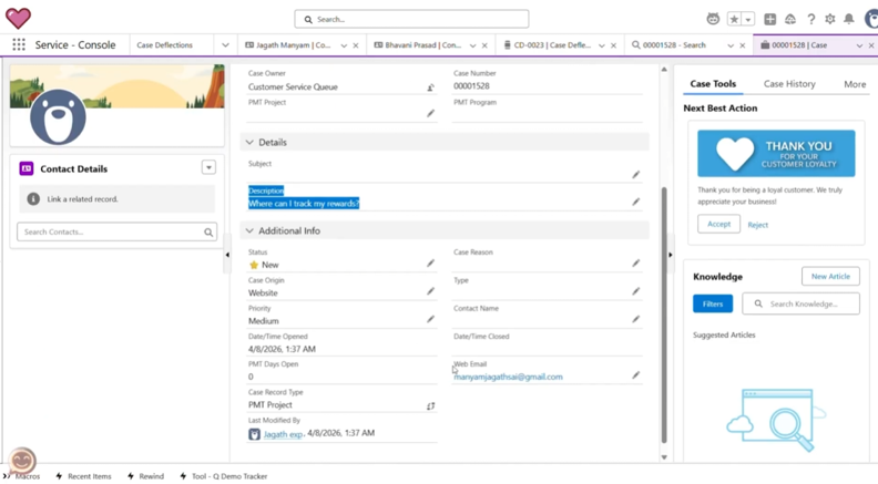 Escalation design screenshot from the portal