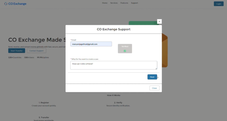 Identity Verification in the Case Deflection Portal